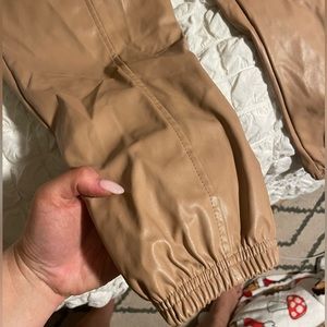 Faux leather, high waisted pants!